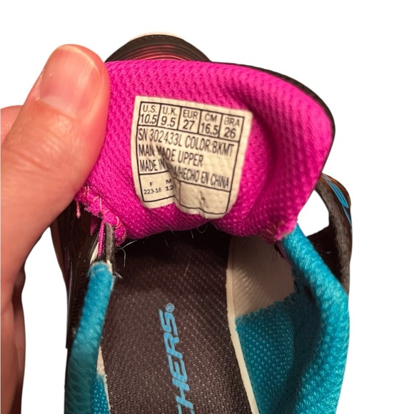 Skechers Toddler Girl's Jumpsters Sneaker Size 10.5 - Picture 9 of 10